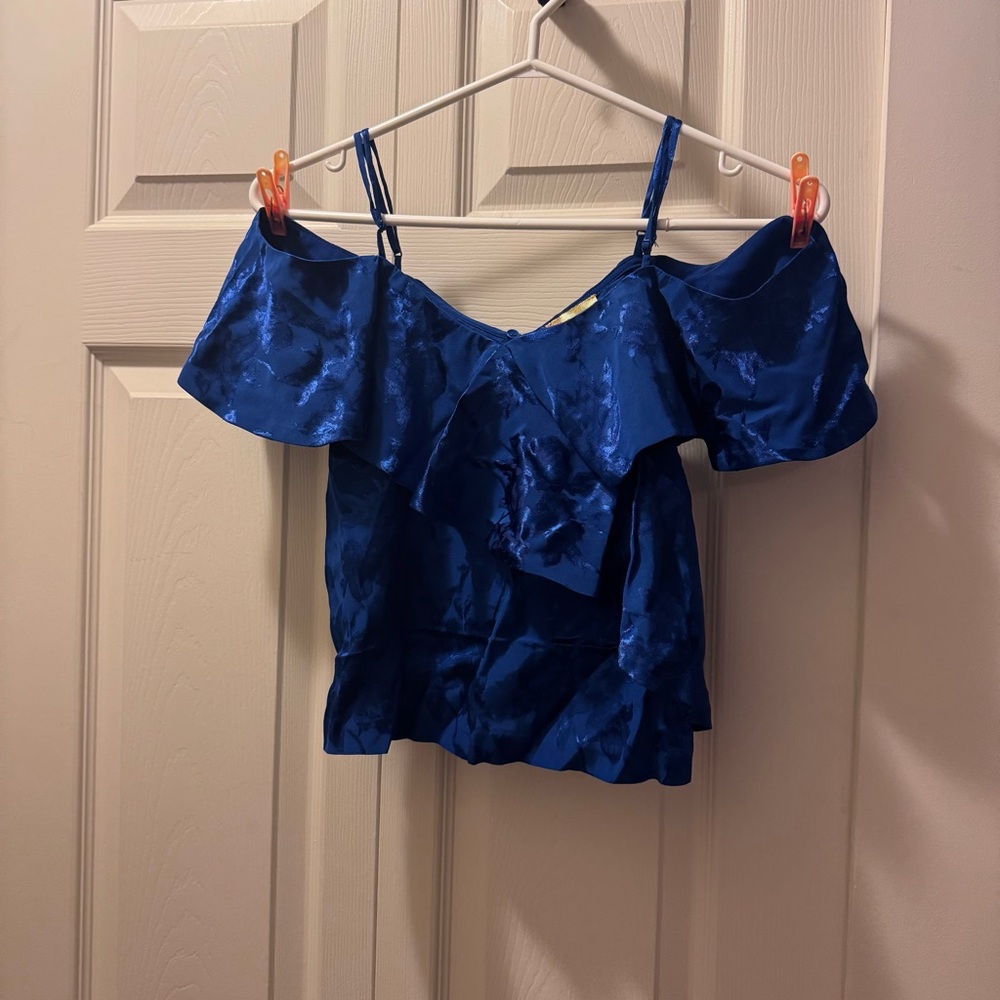 H&M Royal Blue Ruffle Camisole